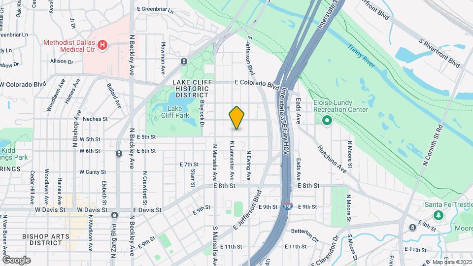 602 N Lancaster Ave Map and Location Details