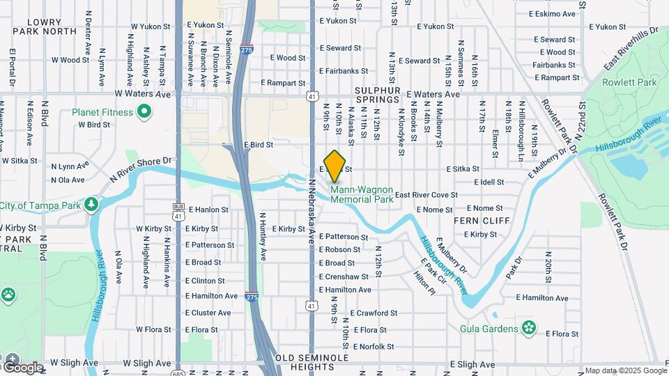 8006 N 10th St Map and Location Details