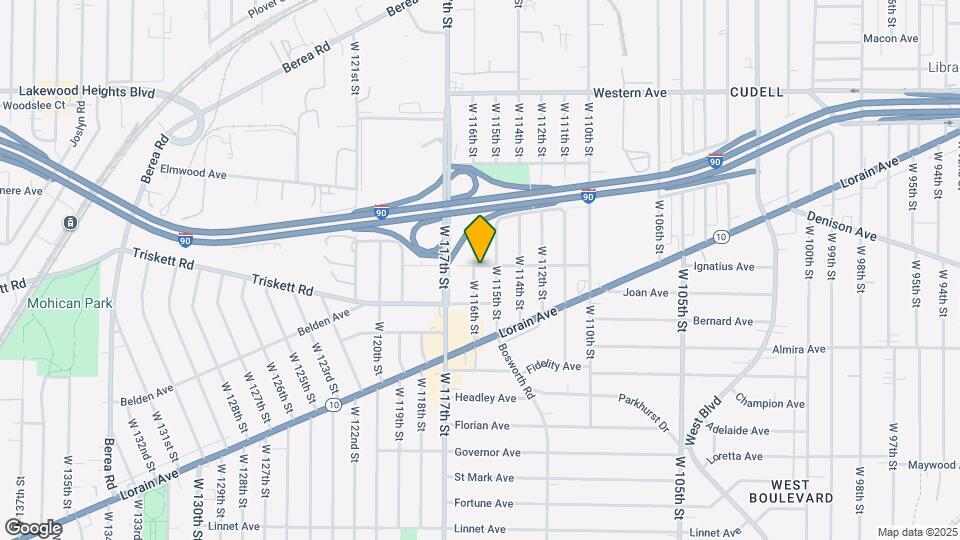 3219 W 116th St Map and Location Details