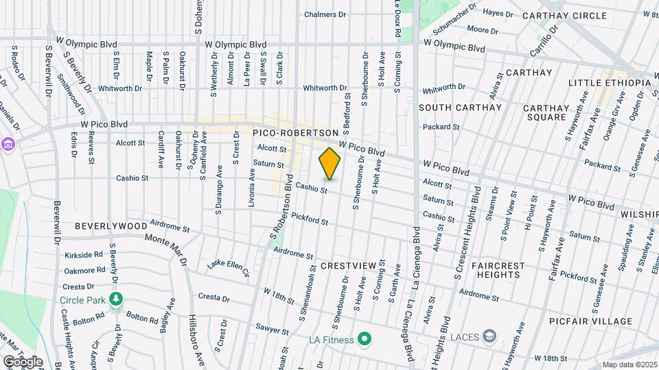 1476 S Shenandoah St Map and Location Details
