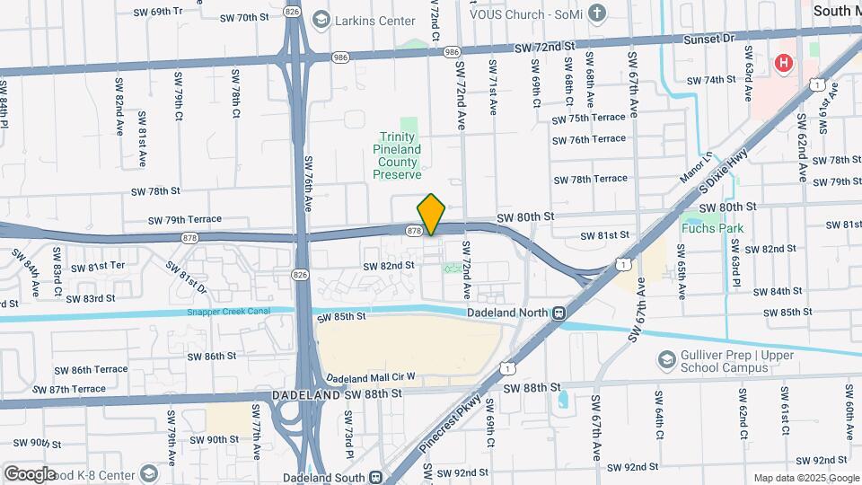 Dadeland Apartments Map and Location Details