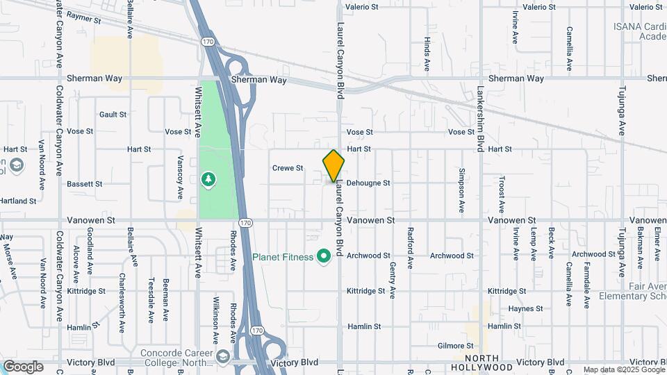 6859 Laurel Canyon Blvd Map and Location Details