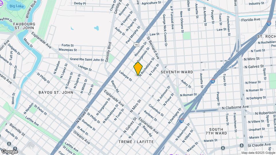 2400 Lapeyrouse St Map and Location Details