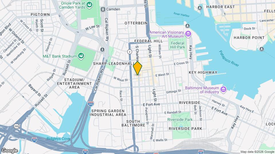 1136 S Charles St Map and Location Details