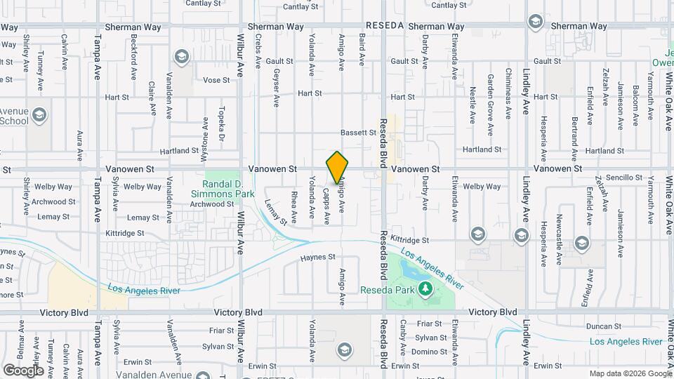 6729 Amigo Ave Map and Location Details