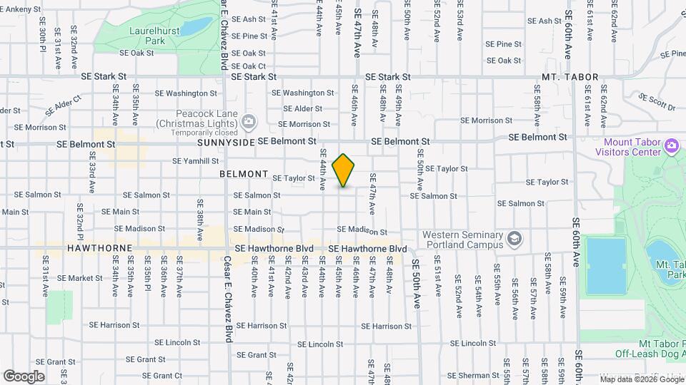 1134 SE 45th Ave Map and Location Details