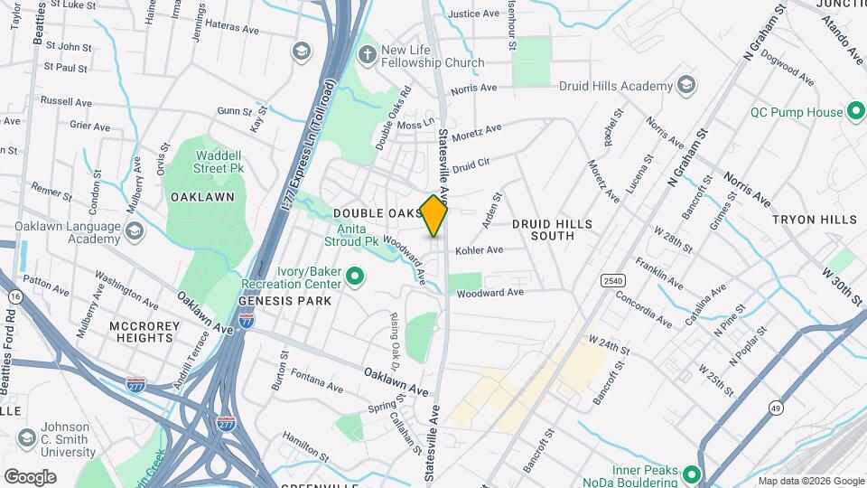 1515 Hidden Falls Rd Map and Location Details