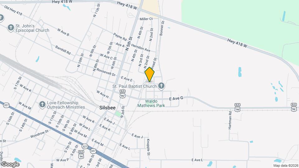 610 E Ave E Map and Location Details