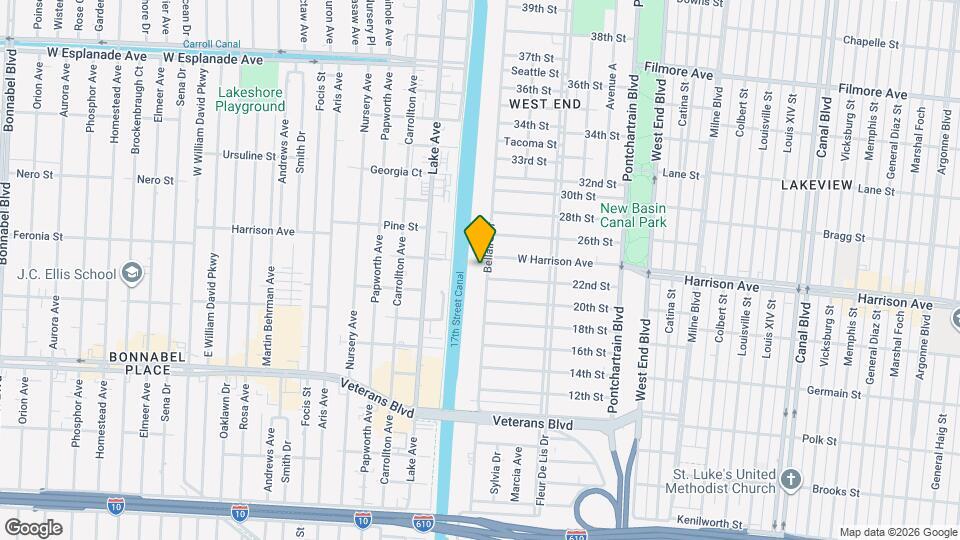 6264 Bellaire Dr Map and Location Details