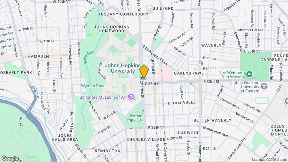 Charles & Blackstone Apts Map and Location Details