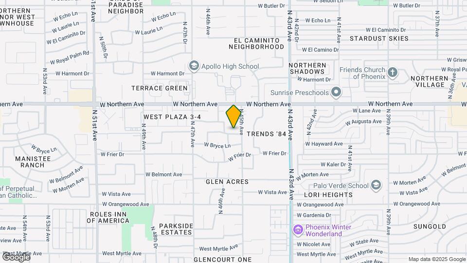 4516 W Hayward Ave Mapa y Detalles de la Ubicación