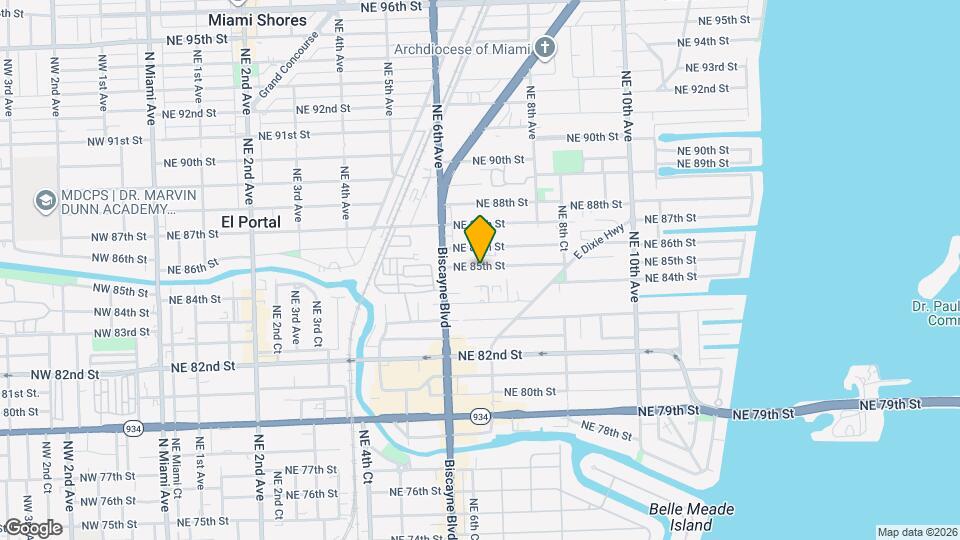 686 NE 85th St Map and Location Details