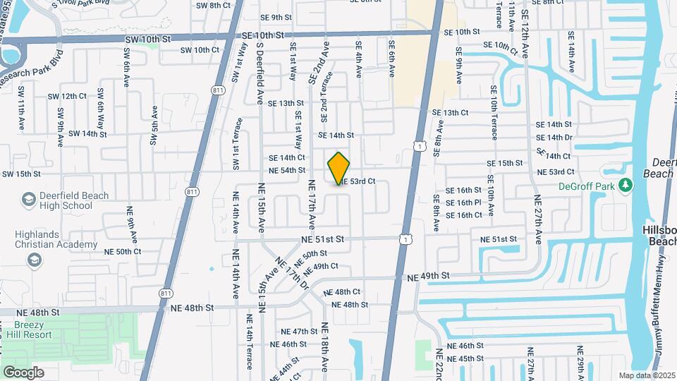 1861 NE 53rd St Map and Location Details