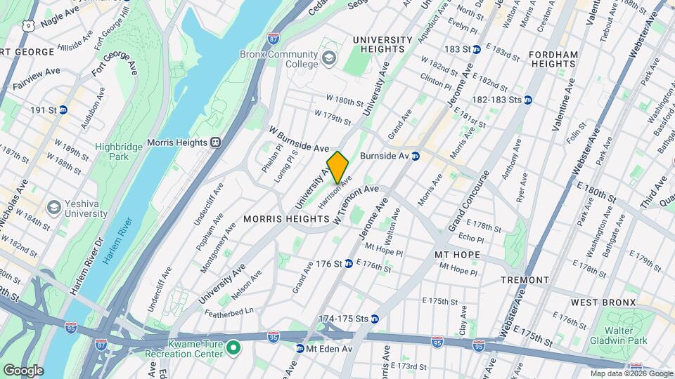 1870 Harrison Ave Map and Location Details