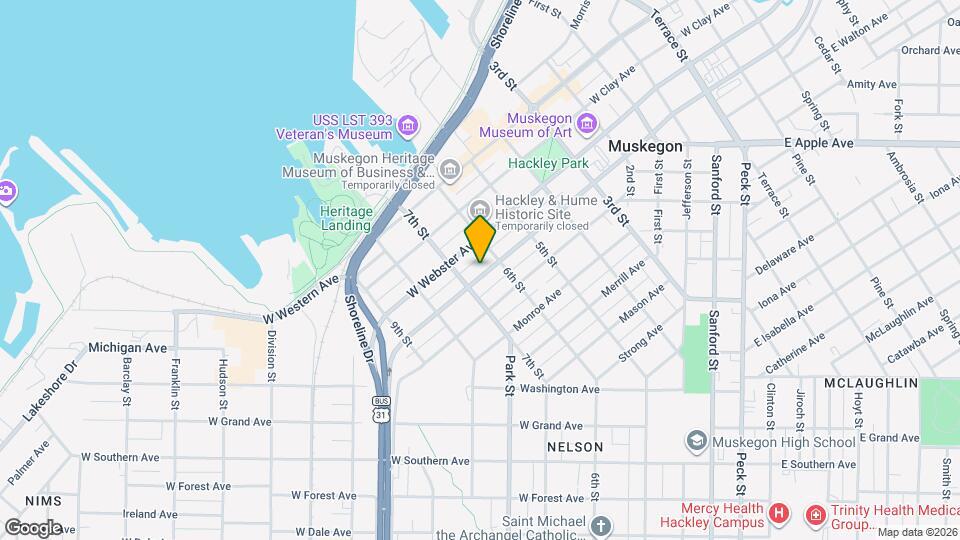 488 W Muskegon Ave, Unit 1 Map and Location Details