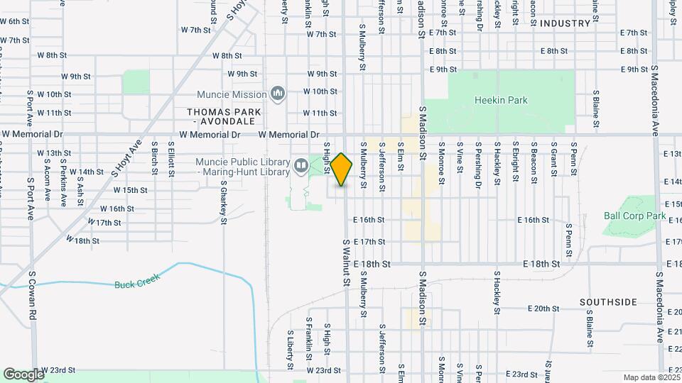 2119 S Walnut St Map and Location Details