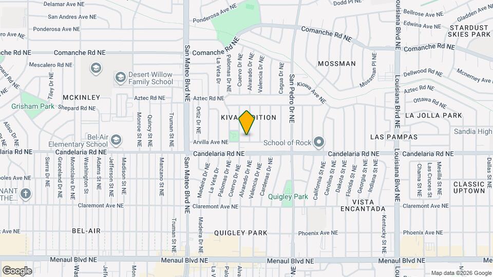 5709 Arvilla Ave NE Mapa y Detalles de la Ubicación