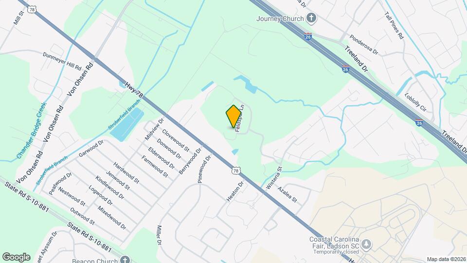 329 Feldspar Ln Map and Location Details