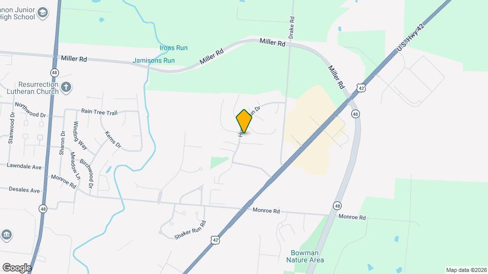 1058 Hunters Run Dr, Unit A Mapa y Detalles de la Ubicación