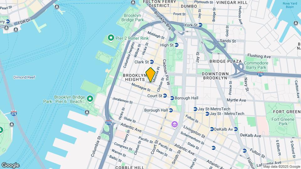 106 Pierrepont St Mapa y Detalles de la Ubicación