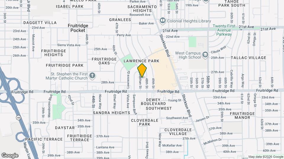 5417 McGlashan St Map and Location Details