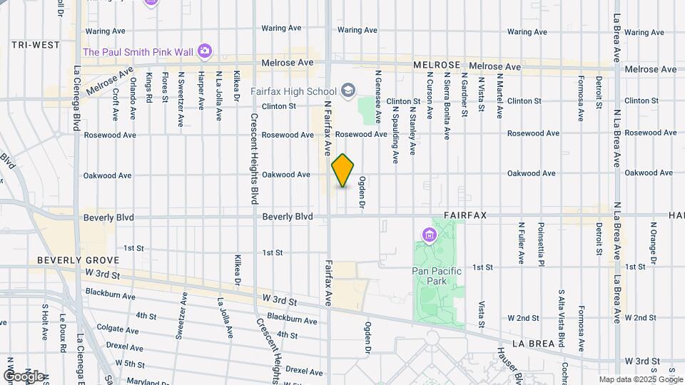 339 N Orange Grove Ave Map and Location Details