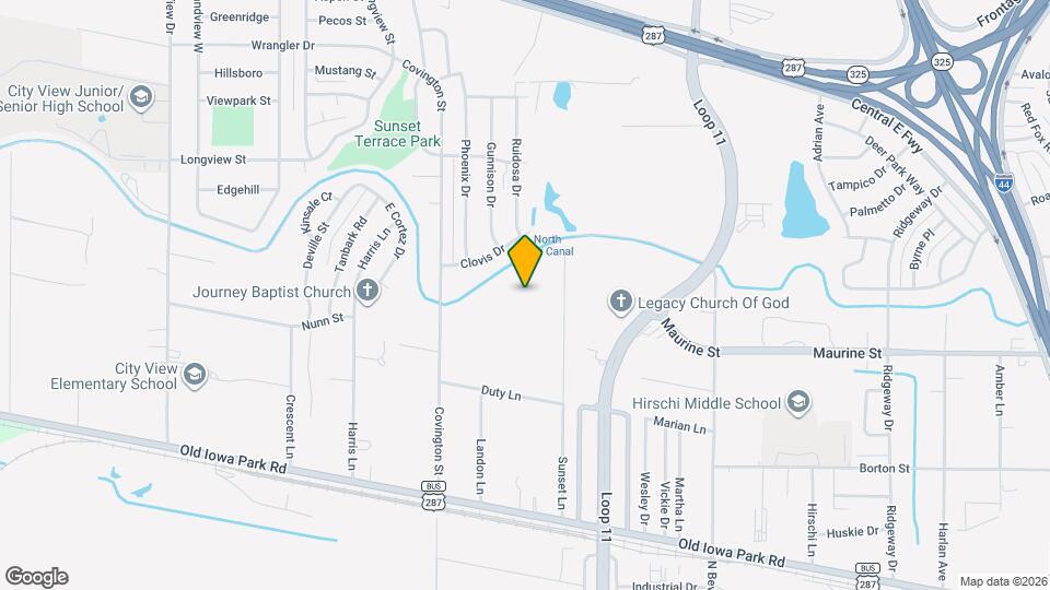 1130 Sunset Ln Map and Location Details