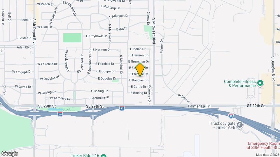 521 E Douglas Dr Map and Location Details