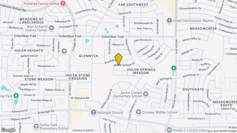 4013 Winter Springs Dr Map and Location Details