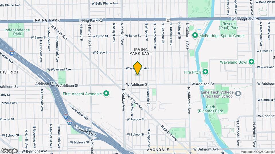3628 N Albany Ave Map and Location Details