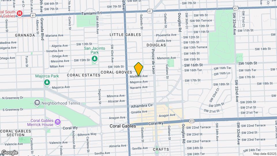 300 Madeira Ave Mapa y Detalles de la Ubicación