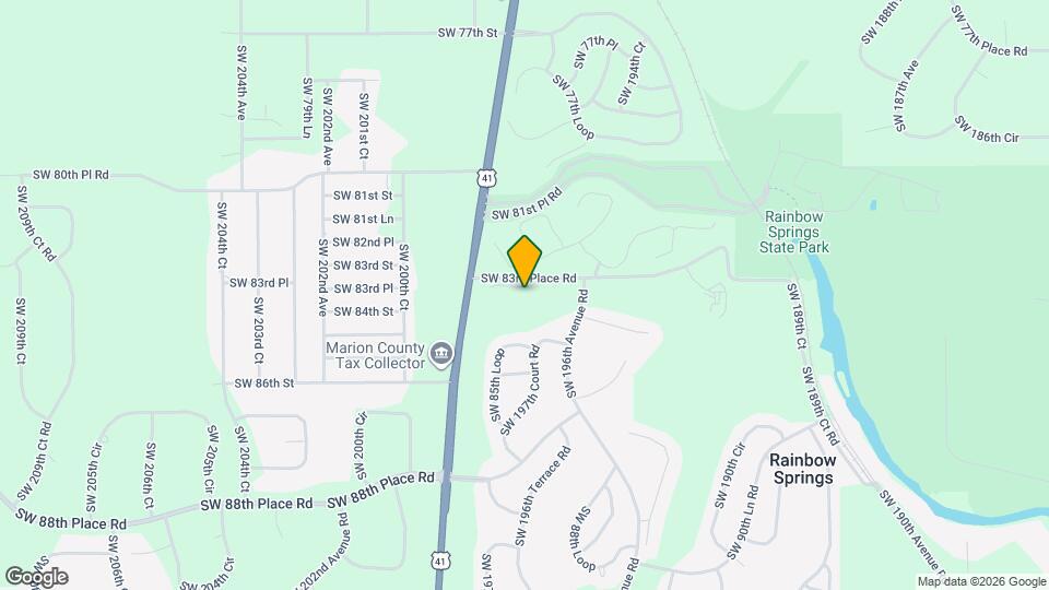 8355 SW 197th Court Rd Map and Location Details