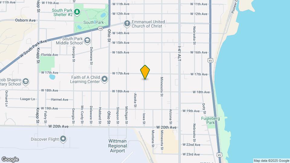 1726 Iowa St Map and Location Details