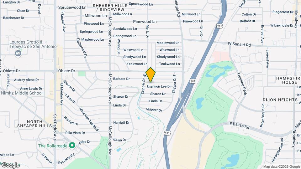 419 Shannon Lee St Mapa y Detalles de la Ubicación