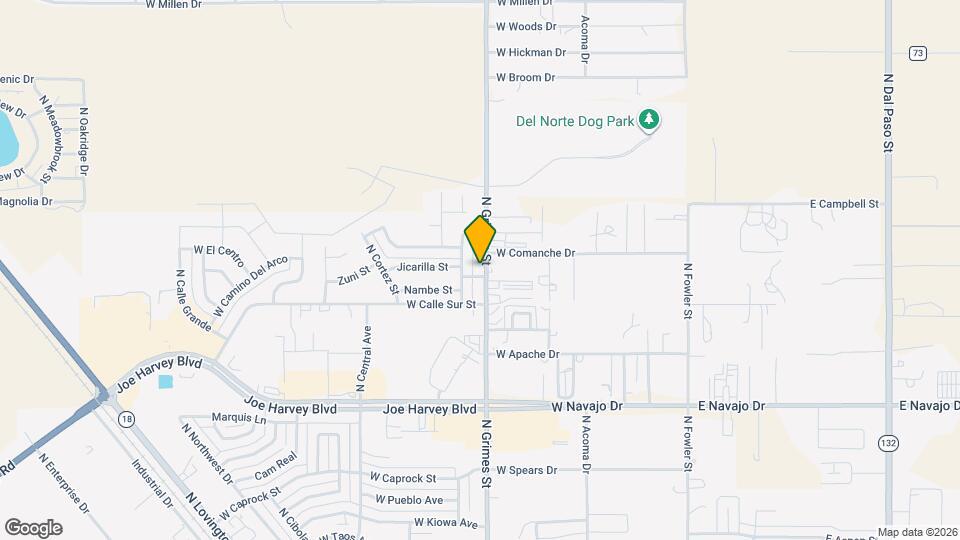 4101-4107 N Grimes St Mapa y Detalles de la Ubicación