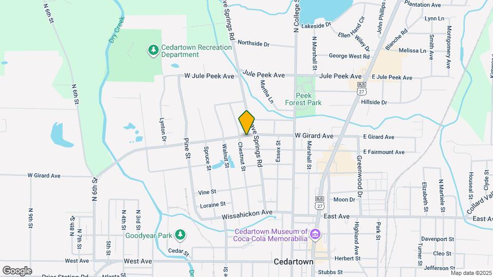 413 W Girard Ave Map and Location Details