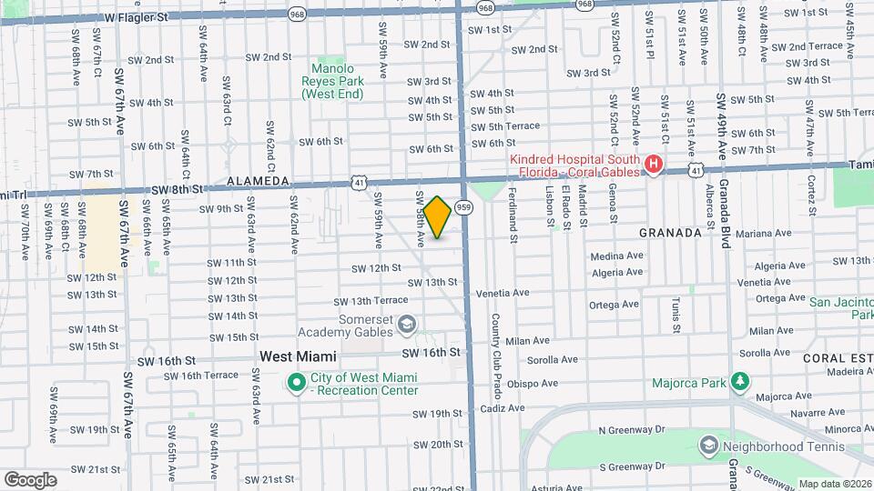 5751 SW 11th St Map and Location Details