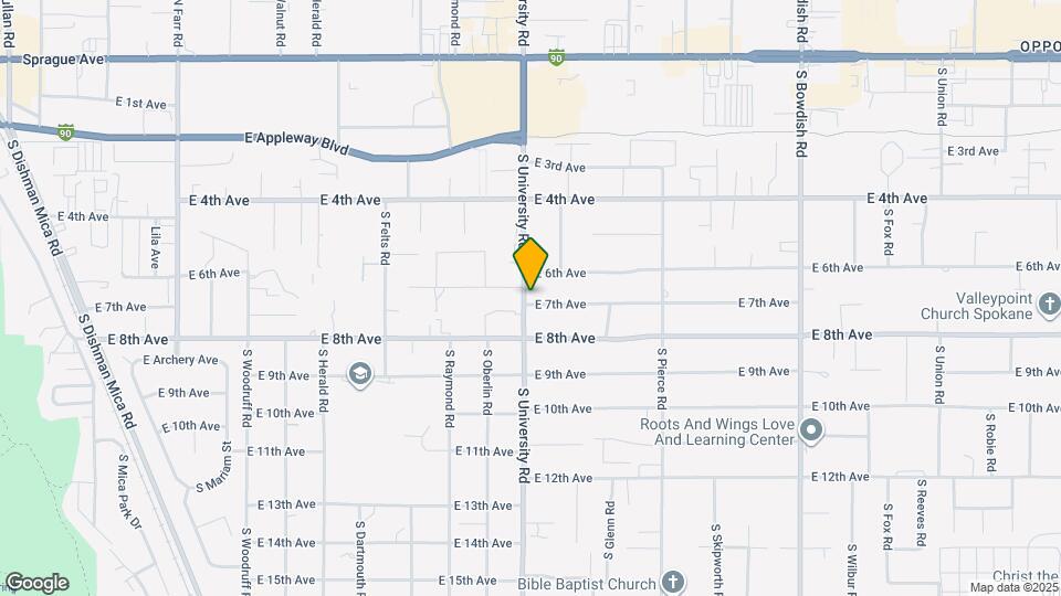 621 S University Rd Map and Location Details