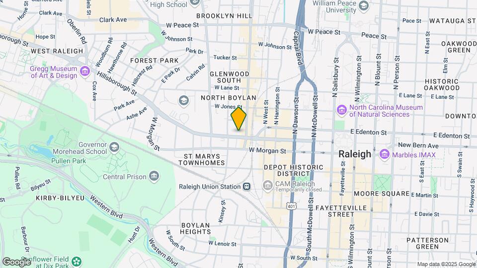 610 Hillsborough St Mapa y Detalles de la Ubicación