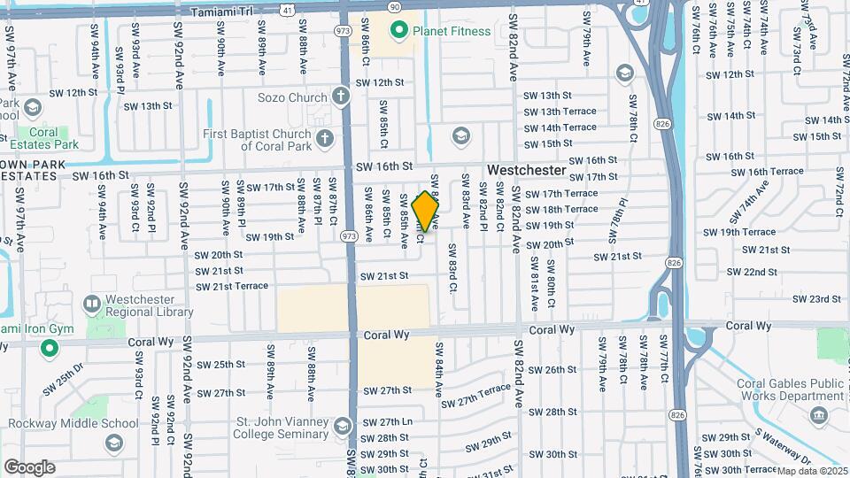 1921 SW 84th Ct Map and Location Details