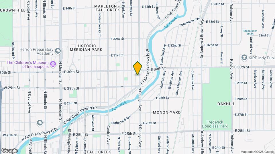 2936 N College Ave Map and Location Details