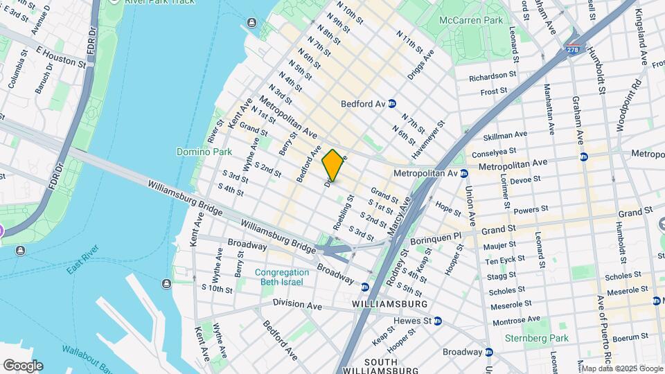 190 S 1st St Map and Location Details