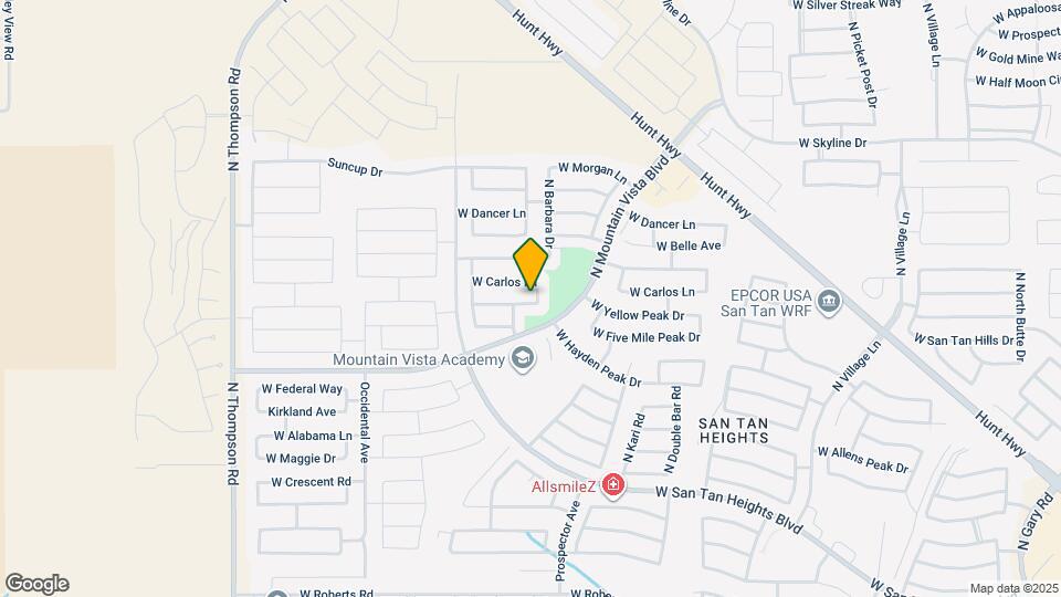 3674 W Yellow Peak Dr Map and Location Details
