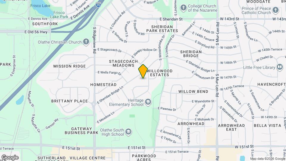 1637 E Sheridan Bridge Ln Map and Location Details