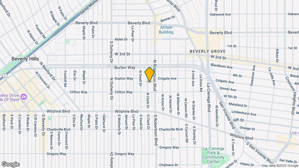 232 N Clark Dr Mapa y Detalles de la Ubicación