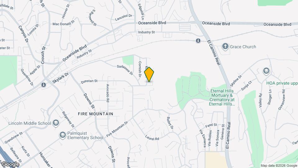 1360 Knoll Dr Map and Location Details