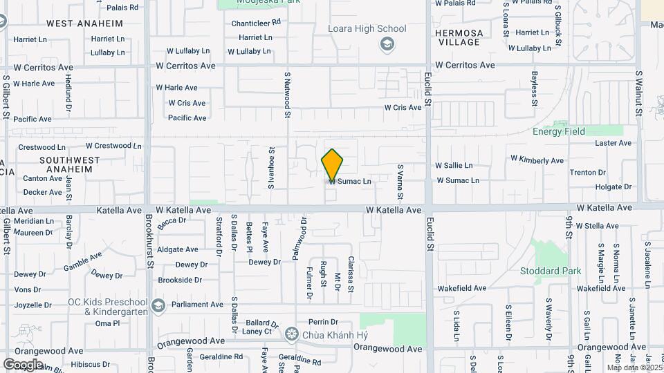 1832 W Sumac Ln Map and Location Details