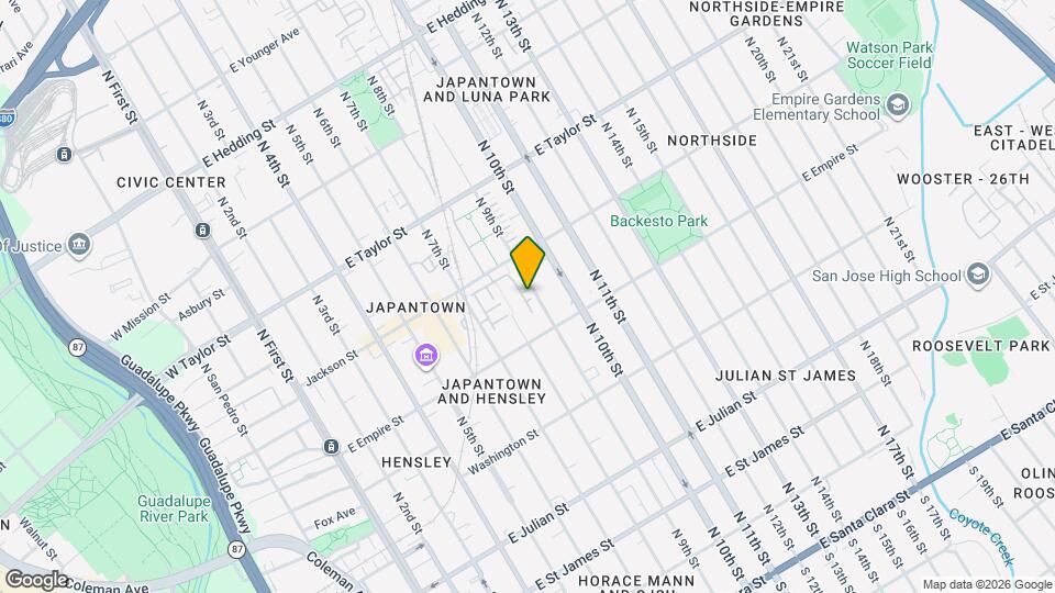 553 N 9th St Map and Location Details