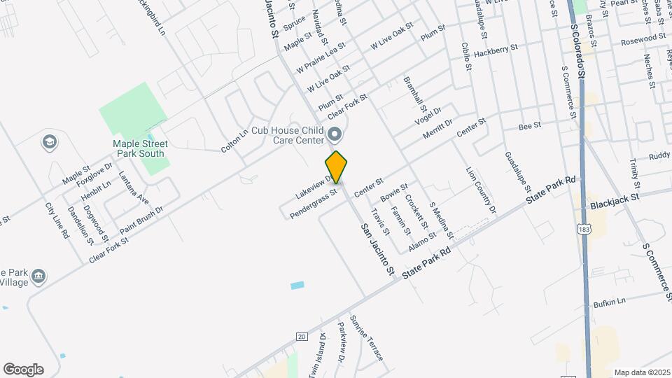 1303 Pendergrass St Map and Location Details