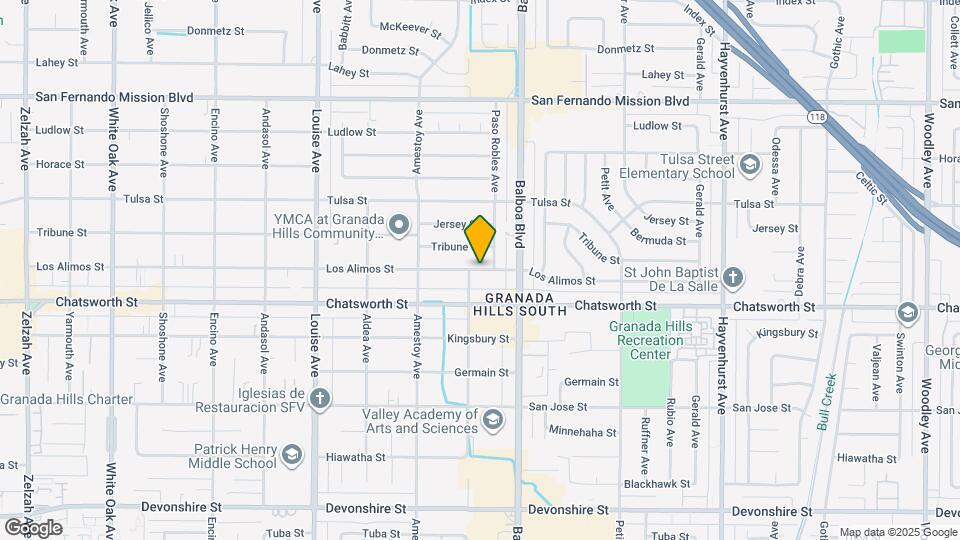 17048 Los Alimos St Map and Location Details